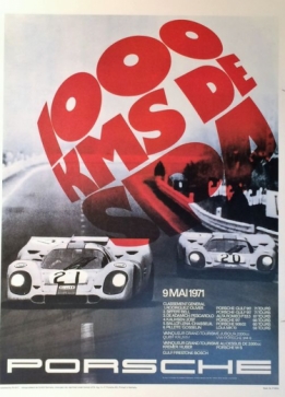 porsche spa affiche